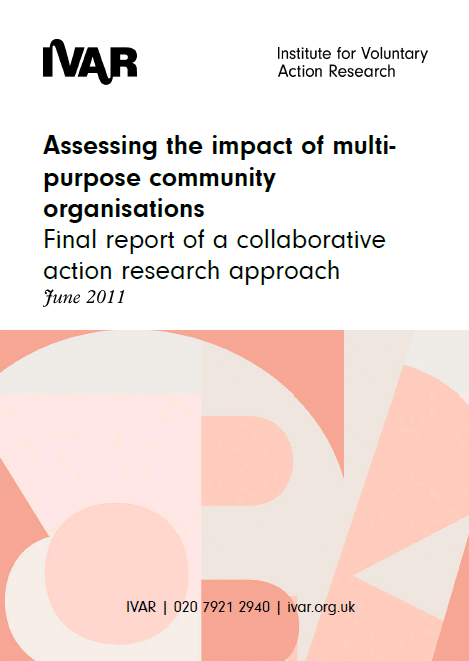 Front cover image for assessing the impact of multi purpose community organisations