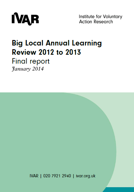 Front cover image for Big Local Learning Review 2012 to 2013