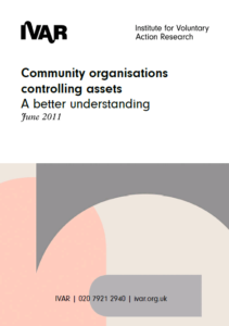 Front cover image Community organisations controlling assets