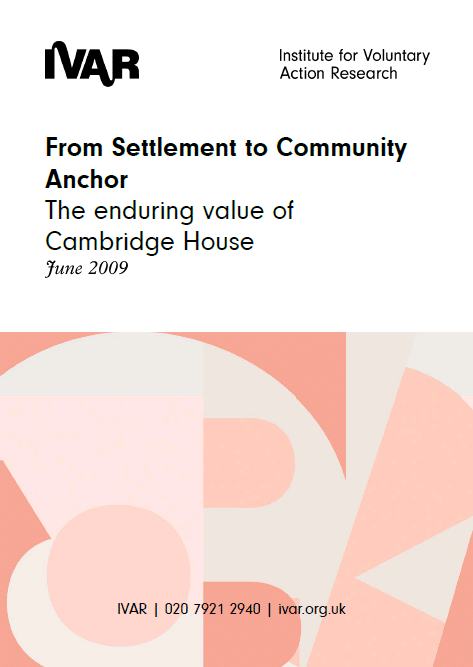 Front cover image From settlement to community anchor