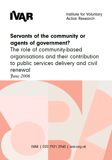 Front cover image servants of the community of agents of government