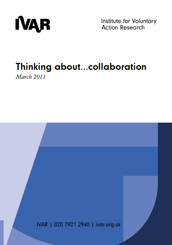 Front cover image of thinking about collaboration