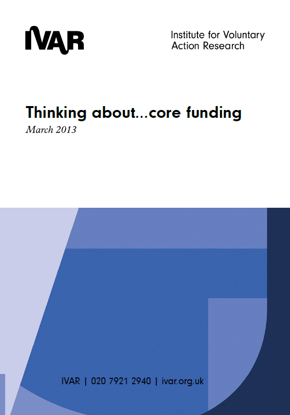 Front cover image of Thinking about core funding