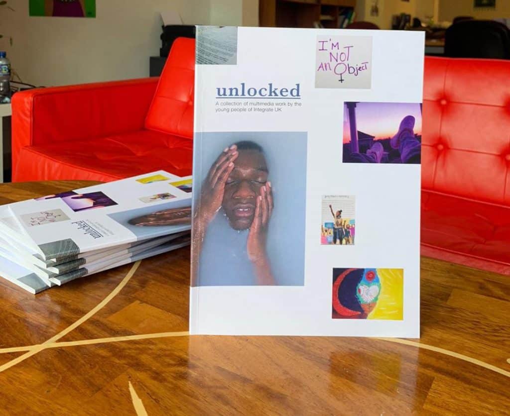 The front cover of Integrate UK booklet.