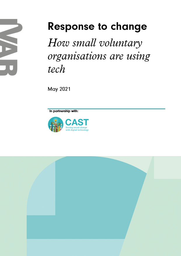 Response to change : how small voluntary organisations are using tech report cover.