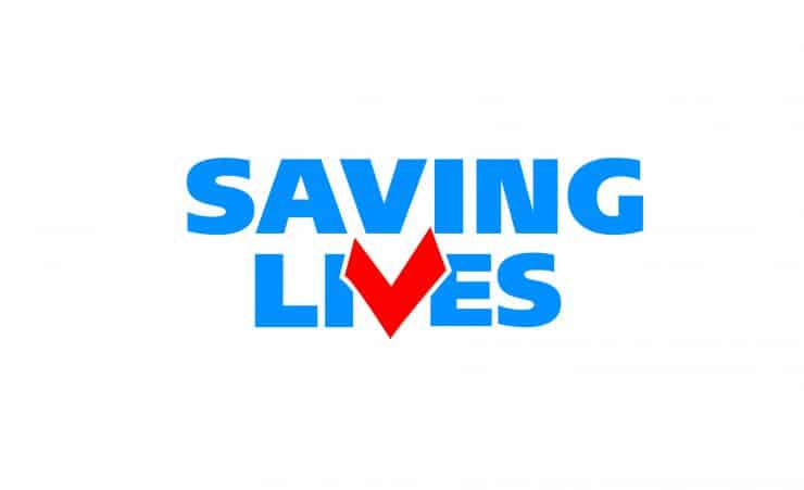 Saving Lives logo.