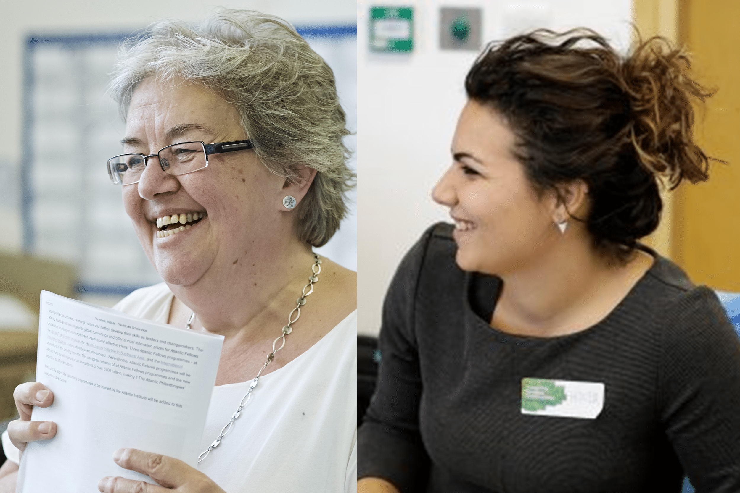 Profile images of Liz Firth and Houda Davis, researchers at IVAR.